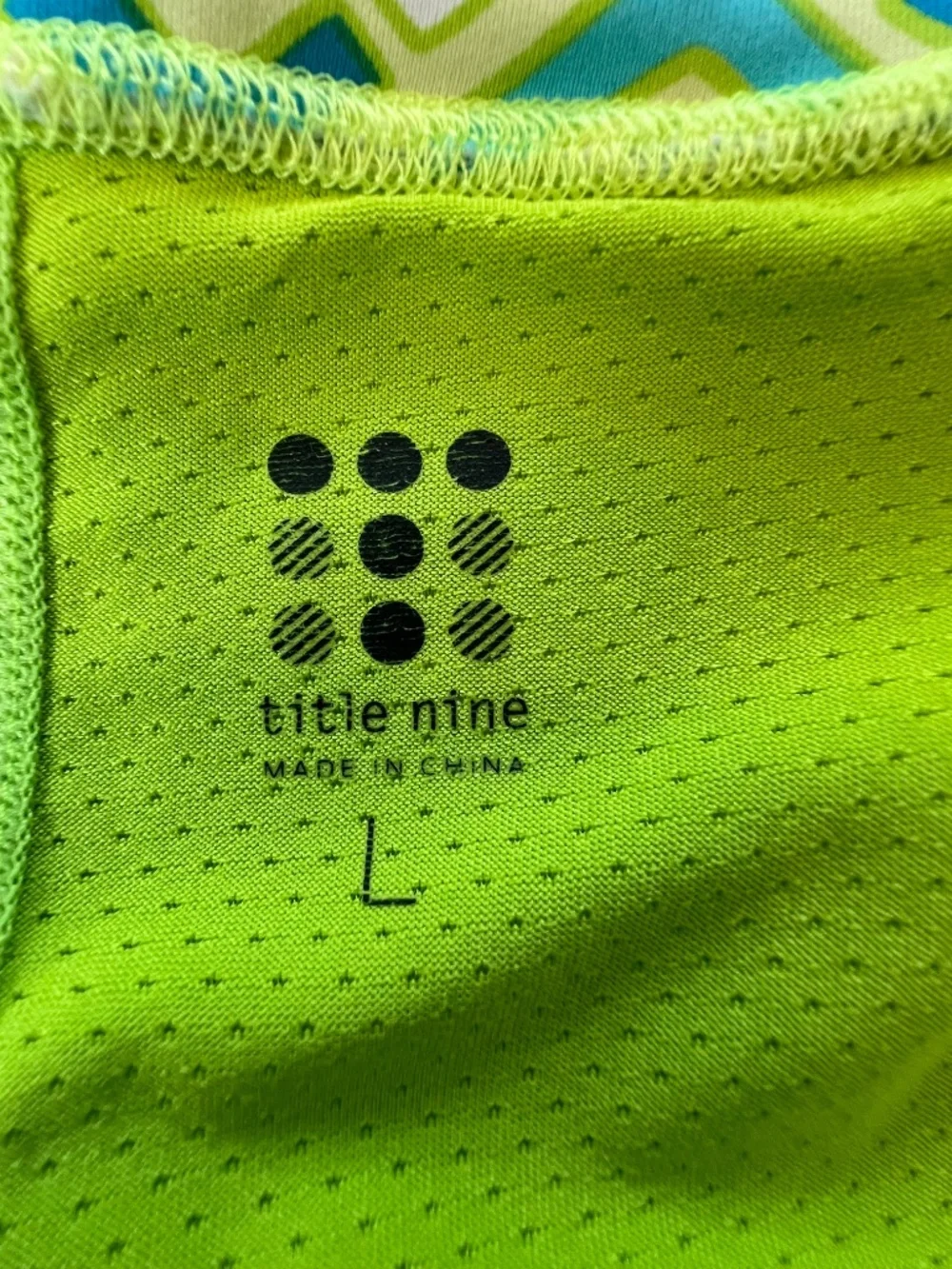 Title Nine Diamalete Geometric Activewear Skort Sz L